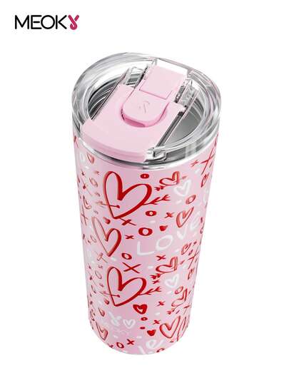 24oz Travel Coffee Cup With Leak-Proof Lid, Stainless Steel Insulated Coffee Tumbler, Vacuum Insulated Water Bottle, Keeps Hot For 8 Hours Or Cold For 24 Hours, Fits Car Cup Holder