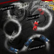 New 1:64 Scale Mini RC Drift Car Toy, 2.4GHz 4WD Remote Control With Lights And Barrier Tools, USB Rechargeable Lithium Battery, Ideal Gift For Boys And Girls, Fun Birthday Or Holiday Present