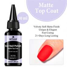 Mtssii 30ML Base Gel No Wipe Top Coat Nail Art Soak Off UV LED Matte Top Coat Nail Gel Polish Manicure Functional Gel Varnish - Multicolor - View 11