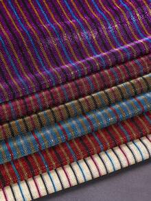 1pc Thin Striped Metallic Fabric, Composite Cationic Sequin Cloth, Pre-Cut Apparel, Dress, Tablecloth, Curtain, Home DIY Sewing Material - Multicolor - View 3
