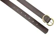Kit 2 Women's Belt 2D Double Inverted Round Buckle Current Fashion Winter Summer 96040K2 - 黑咖啡 - 查看 7