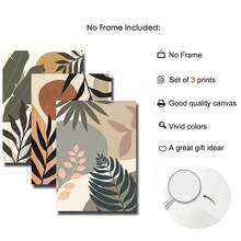 3 幅帆布海报，现代艺术，波西米亚抽象几何墙面艺术，卧室客厅走廊的理想礼物，墙面艺术，墙面装饰，冬季装饰，房间装饰，无框 - 彩色 - 查看 9
