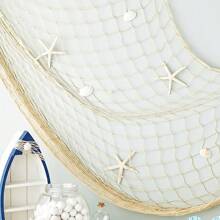 1pc Nature Fish Net Wall Decoration, Ocean Themed Wall Hangings Fishing Net Party Decor For Pirate Party,Wedding,Photographing Decoration Room Decor Bedroom Decor Home Decor