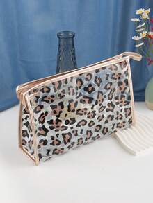 1 件豹纹化妆包，便携式防水手持护肤品收纳洗漱包，适合女性旅行必备度假暑假返校学校用品包，适合学校洗漱包旅行 - 彩色 - 查看 7