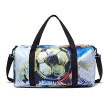 Bolsa de viaje para niños, bolsa de lona con diseño de dinosaurio para niños y niñas, bolso de fin de semana, bolsa de pijamada, bolsa de gimnasia o baile, regalo