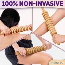 Wood Therapy Massage Cup - Maderoterapia Massager Body Sculpting, Fascia Release & Lymphatic Drainage - Wooden Cupping Massage - Maderotherapy Helps Reduce Cellulite Appearance - 滾軸棒 - 查看 4