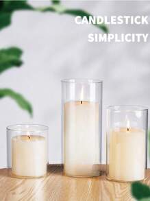 Decoraciones para la fiesta de bodas del Día de San Valentín, portavelas transparentes flotantes a prueba de viento, vasos hidropónicos de plantas de vidrio borosilicato de alta calidad, soporte para jarrón de mesa transparente para flores frescas