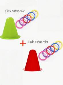 1/2/3 Pcs Interactive Rabbit Hoops Toy, Durable Plastic Ice Cream Tub With Colorful Rings Toy, Batteryless Chew Toy For Boredom Relief Of Rabbits And Guinea Pigs - Multicolor - View 17