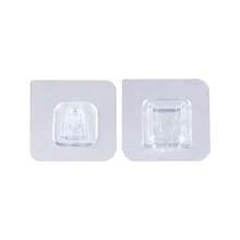 6/12/18/24pcs Transparent Easy-To-Use Adhesive Wall Mounted Hook, No Drilling Required, Reusable PVC Strong Paste Hook, Home Storage Accessories - Clear - View 8