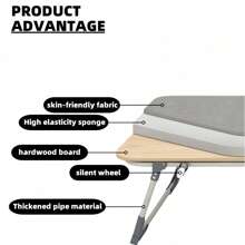 Pat pliabil, capacitate mare de încărcare, ușor, potrivit pentru camping, somn la birou, cazare pentru oaspeți peste noapte