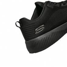 Skechers Zapatillas deportivas casuales versátiles con cordones para uso diario para hombres - Todo negro - Ver 3