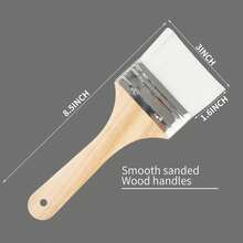 Set Of 3 Chip Paint Brushes With Synthetic Bristles Priming Painting, Varnishing, Wood, Walls, Painting - 1 - View 7