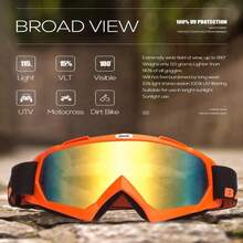 BATFOX Dirt Bike ATV Goggles Motorcycle Gear Riding Motocross Dirtbike 4-Wheeler MX DH Accessories Goggles Glasses For Men Women Youth UV400 Protection Dust-Proof Anti-Slip Strap