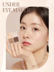 Dasique Paleta de sombras para debajo de los ojos, arena neutra, polvo prensado aterciopelado, efecto difuminado, elevación radiante, fórmula sin apelmazamiento, tonos de uso múltiple, estuche de viaje delgado, diseño de color degradado, maquillaje sin maquillaje, rescate de bolsas bajo los ojos, mejora de ojos con párpados caídos, K-Beauty, maquillaje coreano, 7g/0.25oz
