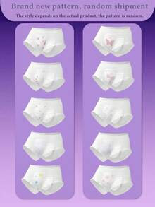 10pcs/Pack Soft Breathable Disposable Menstrual Underwear, Ladies Period Panties, Leak-Proof, Breathable Overnight Pads