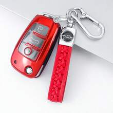 1pc New TPU Car Key Case With Keychain Cover Shell For Audi For A3 For A6 For C5 For C6 For Q3 For Q2 For Q7 For TT For TTS For R8 For S3 For S6 For RS3 For RS6 For A4 Protector Accessories - Keychain 2 - View 4