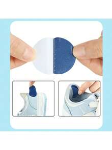1套替换装自粘鞋补片，超细纤维皮革通用鞋跟孔垫，耐用运动鞋修补垫，运动鞋修补贴片 - 耐用超细纤维和涤纶鞋跟孔修补贴，适用于运动鞋和休闲鞋 | 多种颜色可选，用于修补磨损 - 彩色 - 查看 5