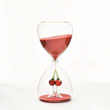 1 pezzo Clessidra in vetro borosilicato decorativo 3D con timer da 15 minuti, regalo per la gestione del tempo per amici e famiglia