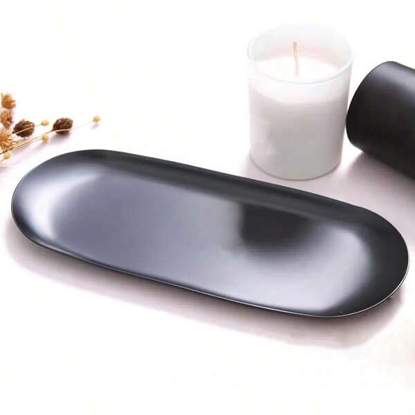 1PC 12inch(300mm)Black Candle Trimmer Tray, Highlight Candle Accessories Candle Wick Trimmer Tray Storage Plate Black, Candle Holder Tray Stainless Steel, Candle Accessory Set With Storage Tray Plate ,Decoration Necklace Earring Pendant Tray, Candle Accessories Candle Wick Trimmer Tray Storage Plate Tray, Candle Holder Tray, Candle Accessory Set With Storage Tray Plate For Home Key Decoration Sliverware