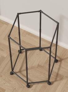 1 pièce Étendoir à vêtements sur pied, rotatif à 360°, avec roulettes coulissantes. Étagère hexagonale de stockage et de séchage, organisateur et cintre de vêtements grande capacité pour usage domestique
