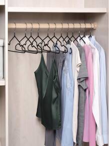 100/60/30/20/10/5/1 Bedroom Wardrobe Clothesline, Non-Slip, Room Supplies, Rubber-Coated Metal Hanger, Scratch-Resistant, Rubber-Coated Hanger (Silver Hook), Heavy-Duty Hanger, Metal Shirt Jacket Hanger, Rounded Corner Hanger, Suit, Shirt, Coat - The Perfect Valentine's Day Gift For Him/Her, Wardrobe Organizer