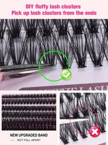 640 D-Curl Personal Eyelash Book Large Capacity 30D+40D+60D+80D 8-16mm Mixed Length Eyelash Curses For Beginners DIY Eyelash Curses Dramatic Volume And Natural Look And Additional Thick And Slender DIY Home Eyelash Extension Set. The Set Includes Adhesive And Seal, Tweezers And Brush The First Choice For Easily Diy Summer Eyelashes At Home