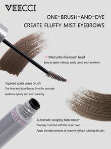 VEECCI 纱雾定色眉膏 百搭眉笔 自然持久防水防汗不脱色眉笔 - RO4 Hazelnut Gray - 查看 3