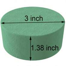 1/6/10pcs Round Flower Foam Round Flower Mud Green Floral Foam Green Circle Floral Mud, Wet Floral Foam Round Flower Arrangement Kit, For Succulent Plant, Bouquets, Home, Wedding, Party, Hotel And Florist, Christmas Valentine's Day Gifts DIY Fresh And Artificial Flower Artificial Plant Floral Arrangement Florist Foam Decoration