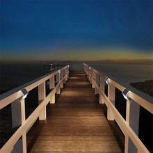 12pcs Outdoor Solar Deck Lights, Outdoor Solar Lights, Fence Solar Lights, Suitable For Fences, Yards, Gardens, Paths, White And Warm Light