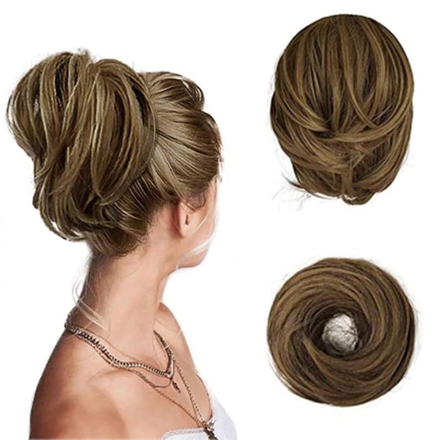 Synthetic Extensions - 10H27# Golden Brown Mix Strawberry Blonde - View 1