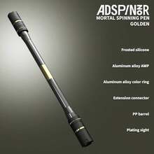 Mr. Nope Weighted Mortal Spinning Pen Mod Advanced Trick Spin Pen For Precision Practice Heavier Balanced AntiSlip Grip Writable Brass Weights Gold - 金加權版本 - 查看 6