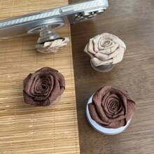 Vintage Rose Blume Handy Airbag Magnethalter, koreanischer minimalistischer Nischenexpandierbar Tischhalterung, optionaler Aufkleber oder Magnetbefestigung kompatibel mit iPhone, Android Handy, Geschenk für Geburtstag, Familie, Freunde Push-Pull Telefongriff, Telefonhalterung, Telefonzubehör kompatibel mit iPhone, Android Handy, Geschenk für Geburtstag, Familie, Freunde