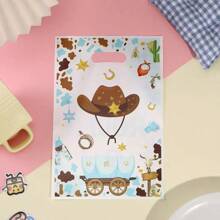 Party Cowboy Hat Series Gift Bag Holiday Party Candy Decoration Return Gift Bag Pearlescent Film Packaging Handbag
