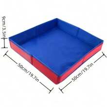Portable Sensory Sandbox, Foldable Sensory Sand Box Container, Sand & Water Tray, PVC Pet Bathtub, Mobile Folding Water Pool/Swimming Pool, Sand Pit Cleaning, Ideal Holiday & Christmas Gift - Multicolor - View 5