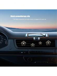 3 Floral Air Outlet Clips, Cute Daisy Car Air Freshener Air Outlet Clips, Car Diffuser, Rhinestone Car Interior Decoration, Charming Diamond Car Decoration, Dazzling Car Parts, Daisy Car Decoration, Floral Air Outlet Clips, Car Interior Air Conditioning Air Outlet Clips, Car Air Freshener Clips, Colorful Car Interior Women And Girls