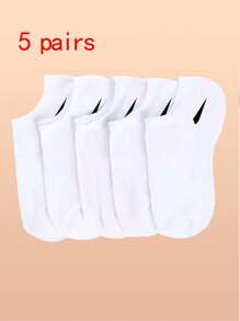 5/10/15Pairs Solid Color Versatile Socks, Breathable, Comfortable, Absorbent Short Socks Suitable For Daily Wear, Sports, Office, Casual Style, All Seasons Valentines