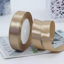 Rainbow Ribbon Solid Series 10 Colors Double Sided Satin Ribbon Used For Gift Packaging, Happy Birthday Party Decoration, Wedding Decoration, And Bouquet Decoration
