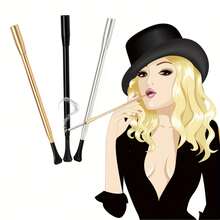 1 件可伸缩复古风格烟嘴，简约实用的女士配饰