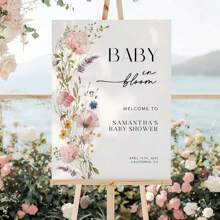 Customized Wildflower Baby Shower Sign Pink Boho Wildflower Poster Printable Garden Flower Welcome Sign, Editable Printable Canva Template Back To School,Multi-Functional,Ornamental,Letter,Stylish,Modern,Colorful,Cute,Adorable,Casual,Custom,Personalised,Unique,Customized,Ideal Gifts For Him,Ideal Gifts For Her