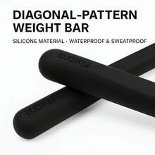 DEFIT 5kg Barra de mancuerna mini texturizada - Recubierta de silicona, agarre antideslizante, barra con peso compacta, adecuada para el fitness en el hogar de mujeres, moldeado de brazos y entrenamiento de fuerza - Multicolor - Ver 6
