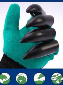 1pair Of Gardening Gloves - Waterproof, Puncture Resistant, Claw Shaped Design, Wear-Resistant, Suitable For Digging, Weeding, And Planting. Gardening Tools. Garden Labor Gloves.