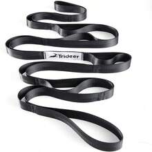 Trideer Stretching Strap Yoga Strap Physical Therapy For Home Workout, Exercise, Pilates And Gymnastics, 10 Loops Non-Elastic Stretch Bands With Aesthetic Packaging For Women &Amp; Men - Black - View 1