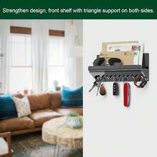 Decorative Key Holder For Wall - Acrylic Key Holder Wall Mount Key Hooks For Wall Key Holder With Shelf Entryway Key Ra Key - Multicolor - View 4