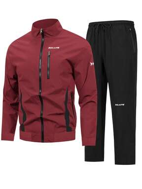 Ensemble veste tissée coupe-vent pour hommes, mode