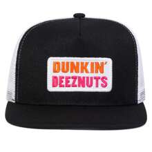 1 pieza Gorra de béisbol con bordado de letras Dunkin DeezNuts Twist para hombres, sombrero casual de moda urbana para primavera, otoño, viajes, playa