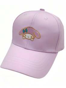 Sanrio 1 Berretto da baseball regolabile Sanrio con ricamo di Hello Kitty Cute, Kuromi, Melody e Cinnamoroll - in poliestere traspirante, cappello protettivo dal sole adatto per tutte le stagioni - ideale come regalo per compleanni e anniversari