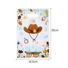 Party Cowboy Hat Series Gift Bag Holiday Party Candy Decoration Return Gift Bag Pearlescent Film Packaging Handbag