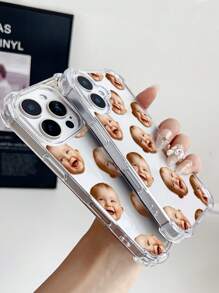 1 pieza Funda de teléfono de cristal personalizada compatible con IPhone 15 Pro Max/ S24 Ultra/Redmi//OnePlus y otros modelos
