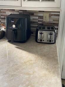 1 件米色大理石纹理和云朵图案壁纸贴纸，家居装饰墙纸，适用于橱柜、桌子、家具背景翻新，自粘 - 卡其色 - 查看 12