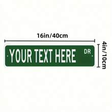 Customizable Metal Street Sign - Vintage Style Wall Decor, Suitable For Home, Bar, Cafe, Garage & Farm, Easy To Hang, Size: 15.75" X 3.94"Back To School Winter Gift Ideas Boy Girl Valentine's Day,Multi-Functional,Ornamental,Letter,Stylish,Modern,Colorful,Cute,Adorable,Casual,Custom,Personalised,Unique,Customized,Ideal Gifts For Him,Ideal Gifts For Her